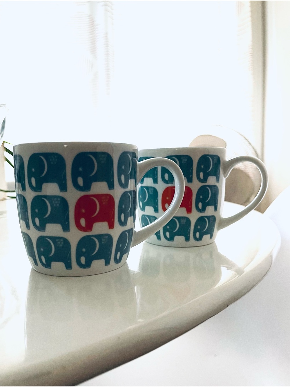 Now Designs Edgar Elephant Mugs x2
